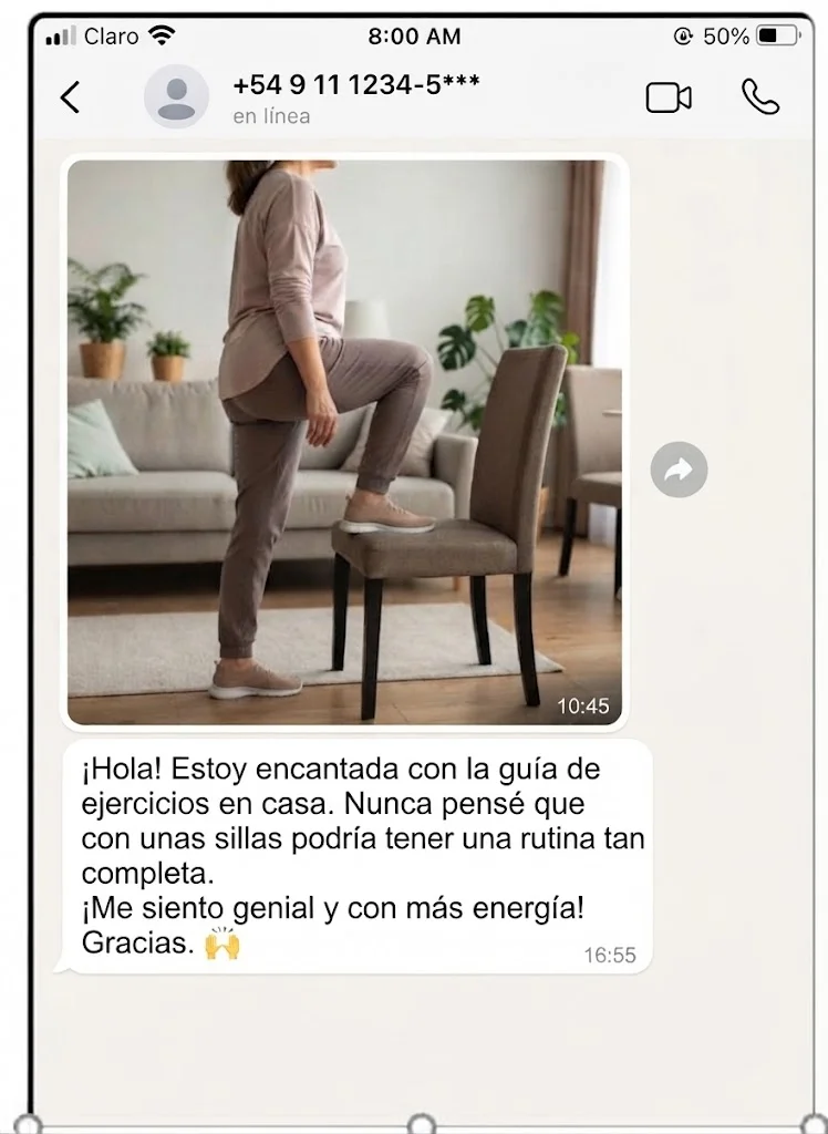 Testimonio sobre las rutinas de movimiento en casa